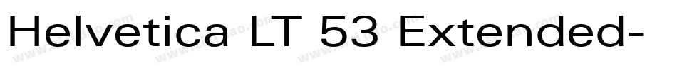 Helvetica LT 53 Extended字体转换
